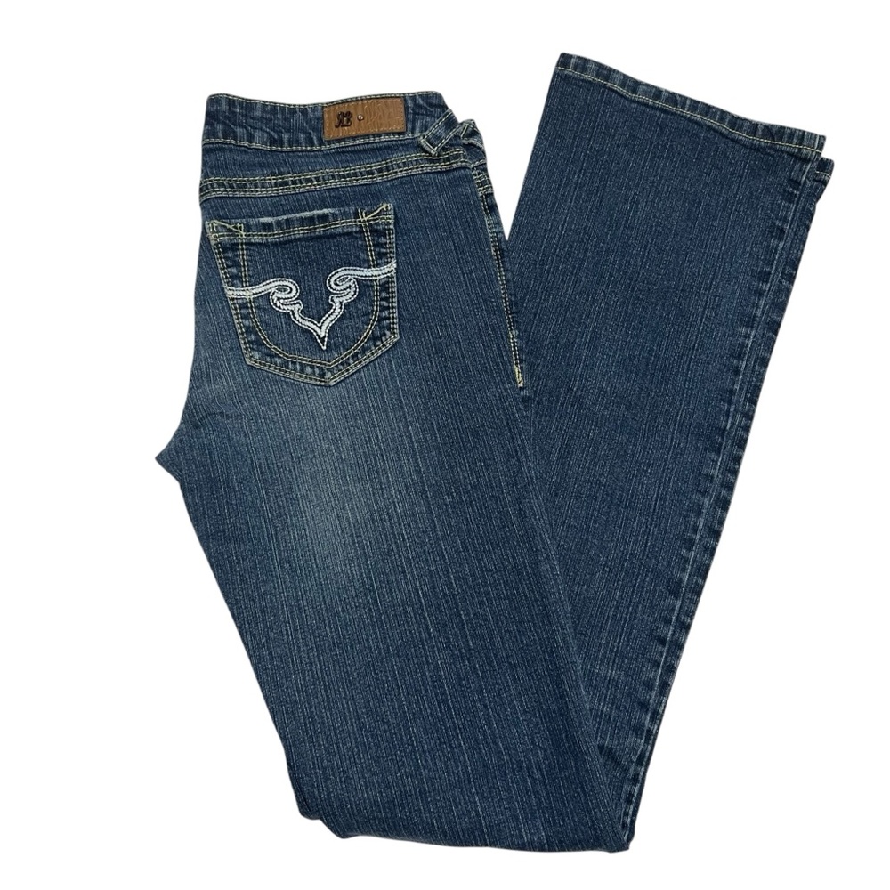 Royal Blue - Women’s Embroidered Bootcut Jeans Sz. 9 (32W)